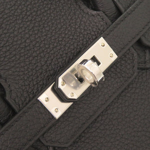 未使用 エルメス バーキン25 トゴ ブラック シルバー金具 W刻印(2024年製) ハンドバッグ 黒 0346【中古】HERMES