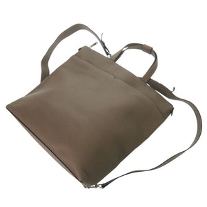 ヴァレクストラ Vライン レザー グレー 2WAY バックパック トートバッグ 0359【中古】Valextra