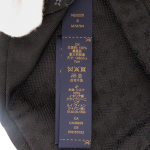 美品 ルイ ヴィトン モノグラム グラディエント M78764 シルク ブラック ネクタイ 黒 LV 0366【中古】LOUIS VUITTON メンズ