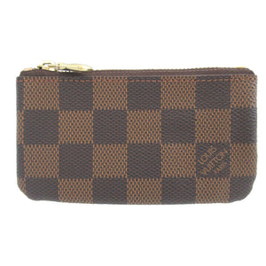 新品同様 ルイヴィトン ダミエ ポシェットクレ N62658 ブラウン 茶 コインケース 0371【中古】LOUIS VUITTON