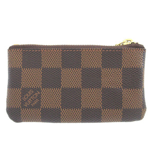 新品同様 ルイヴィトン ダミエ ポシェットクレ N62658 ブラウン 茶 コインケース 0371【中古】LOUIS VUITTON