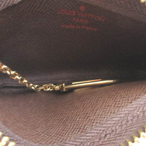 新品同様 ルイヴィトン ダミエ ポシェットクレ N62658 ブラウン 茶 コインケース 0371【中古】LOUIS VUITTON