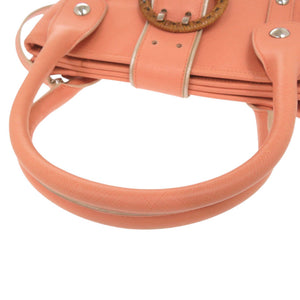 サルヴァトーレフェラガモ ガンチーニ EY-21 6310 レザー ピンク 2way ハンドバッグ ショルダーバッグ 0381【中古】Salvatore Ferragamo