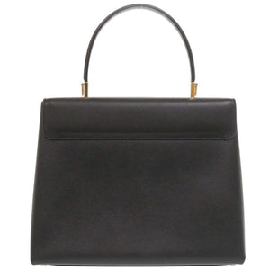 美品 サルヴァトーレフェラガモ ガンチーニ AF-21 0290 2WAY レザー ブラック ハンドバッグ 黒 0387【中古】Salvatore Ferragamo