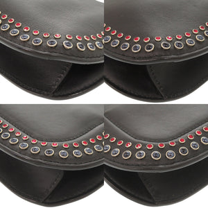 美品 ジミーチュウ VARENNE HOBO ヴァレンヌ ホーボー レザー ブラック ワンショルダー ショルダーバッグ 黒 0413【中古】JIMMY CHOO