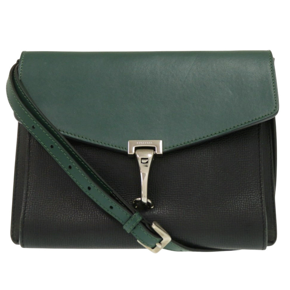バーバリー ノバチェック CFPNBA1241 レザー グリーン ブラック ショルダーバッグ 緑 黒 0422【中古】BURBERRY