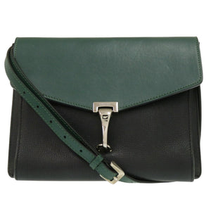 バーバリー ノバチェック CFPNBA1241 レザー グリーン ブラック ショルダーバッグ 緑 黒 0422【中古】BURBERRY