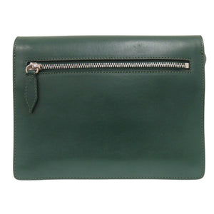バーバリー ノバチェック CFPNBA1241 レザー グリーン ブラック ショルダーバッグ 緑 黒 0422【中古】BURBERRY