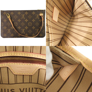 美品 ルイ ヴィトン ネヴァーフルMM ポーチ付 モノグラム M40995 トートバッグ LV 0430【中古】LOUIS VUITTON
