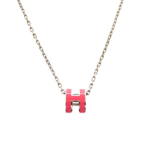 新品同様 エルメス ポップアッシュ ミニ ピンク シルバー金具 ネックレス アクセサリー 0492 【中古】 HERMES