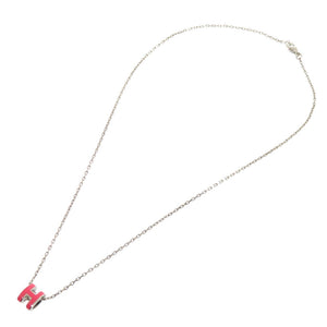 新品同様 エルメス ポップアッシュ ミニ ピンク シルバー金具 ネックレス アクセサリー 0492 【中古】 HERMES
