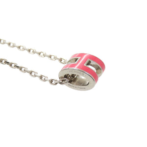 新品同様 エルメス ポップアッシュ ミニ ピンク シルバー金具 ネックレス アクセサリー 0492 【中古】 HERMES