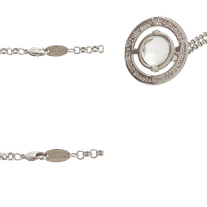 ヴィヴィアンウエストウッド NEW SMALL ORB ネックレス 真鍮 ラインストーン シルバー 0500【中古】Vivienne Westwood