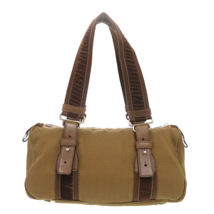 美品 イヴ サンローラン 119976 ミニボストン キャンバス ブラウン ハンドバッグ 0505【中古】YVES SAINT LAURENT