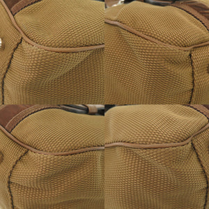 美品 イヴ サンローラン 119976 ミニボストン キャンバス ブラウン ハンドバッグ 0505【中古】YVES SAINT LAURENT