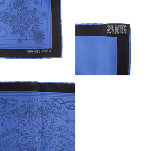 新品同様 エルメス
 カレ45 プチカレ C'est La Fete セラフィット スカーフ
 シルク/シルク マリン 0513
【中古】HERMES レディース