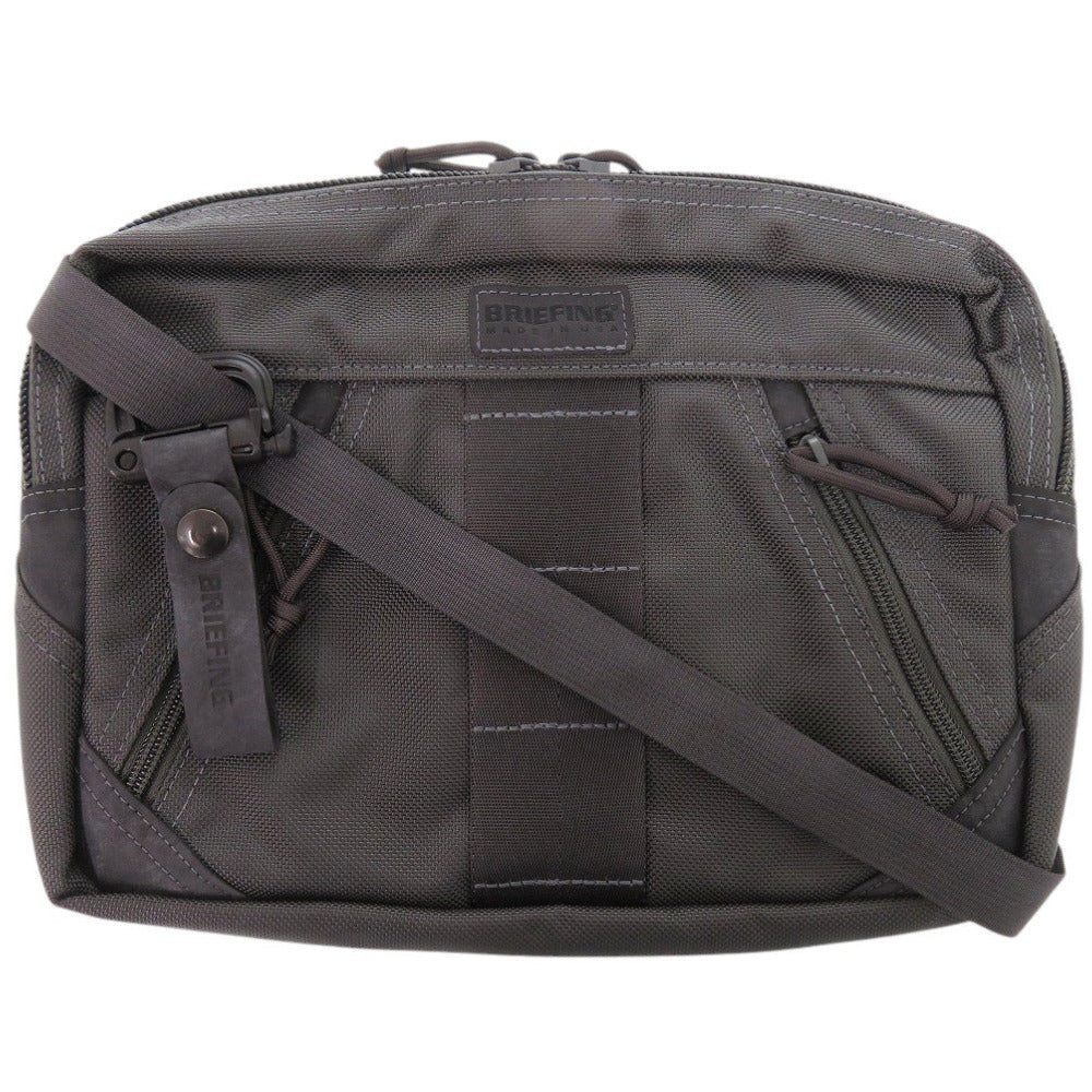 未使用 ブリーフィング DELTA SLASHER S グレー ショルダーバッグ 0536【中古】BRIEFING