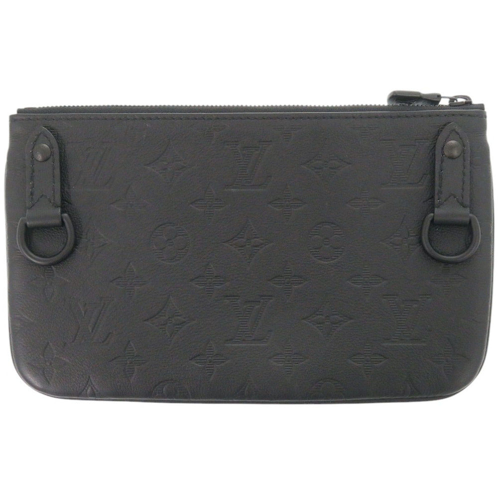 美品 ルイ ヴィトン トリオ メッセンジャー モノグラム シャドウ M46602 ポーチ LV 0553【中古】LOUIS VUITTON メンズ