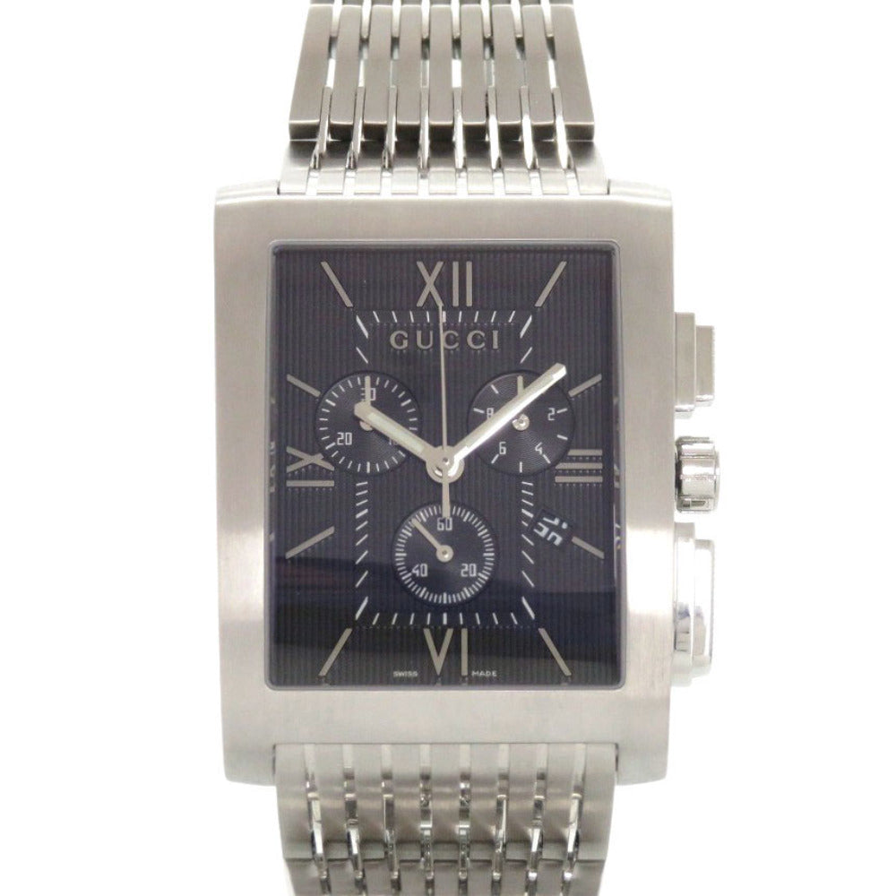 グッチ 8600M SS ブラック クオーツ 腕時計 黒文字盤 0563【中古】GUCCI