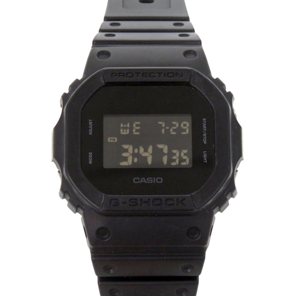 美品 カシオ G-SHOCK DW-5600BB-1JF 樹脂 ブラック クオーツ デジタル 腕時計 黒文字盤 Gショック 0567【中古】CASIO