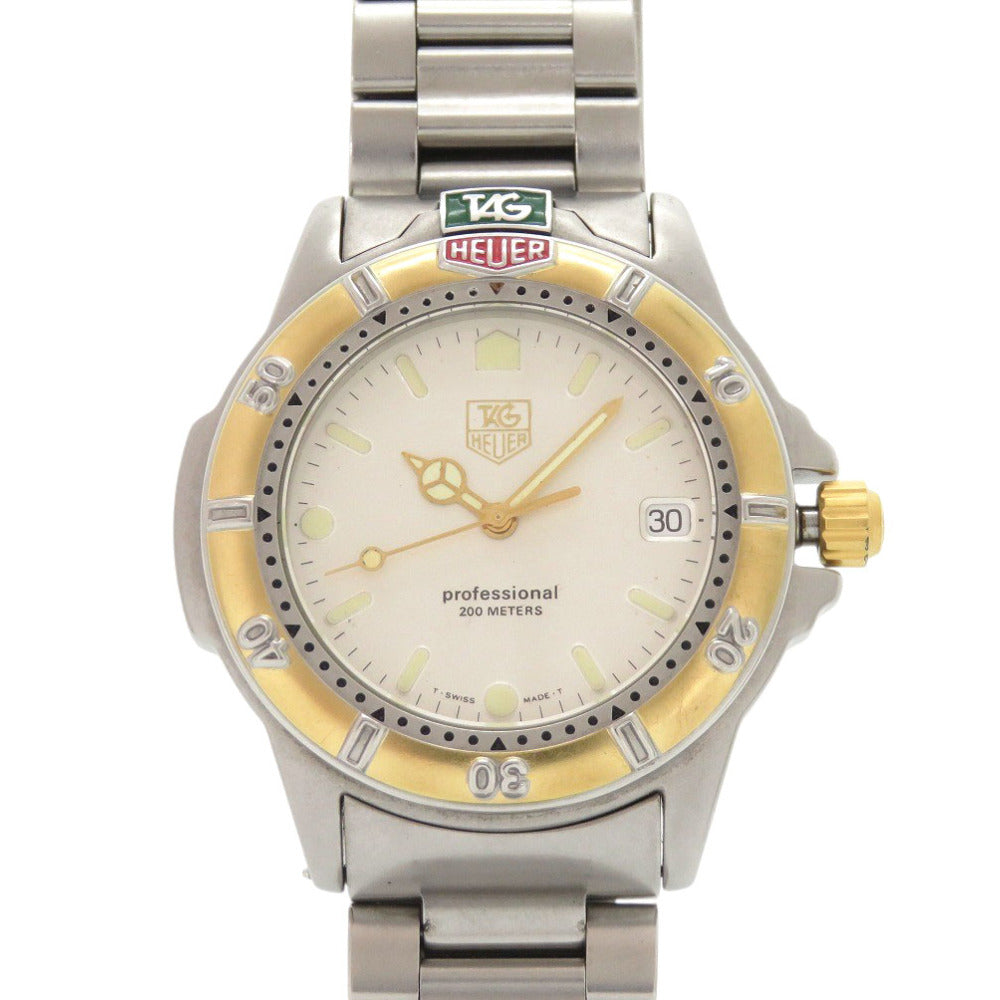 タグホイヤー 4000シリーズ プロフェッショナル 200M 995.706K SS シルバー ゴールド クオーツ 腕時計 0575【中古】TAG HEUER
