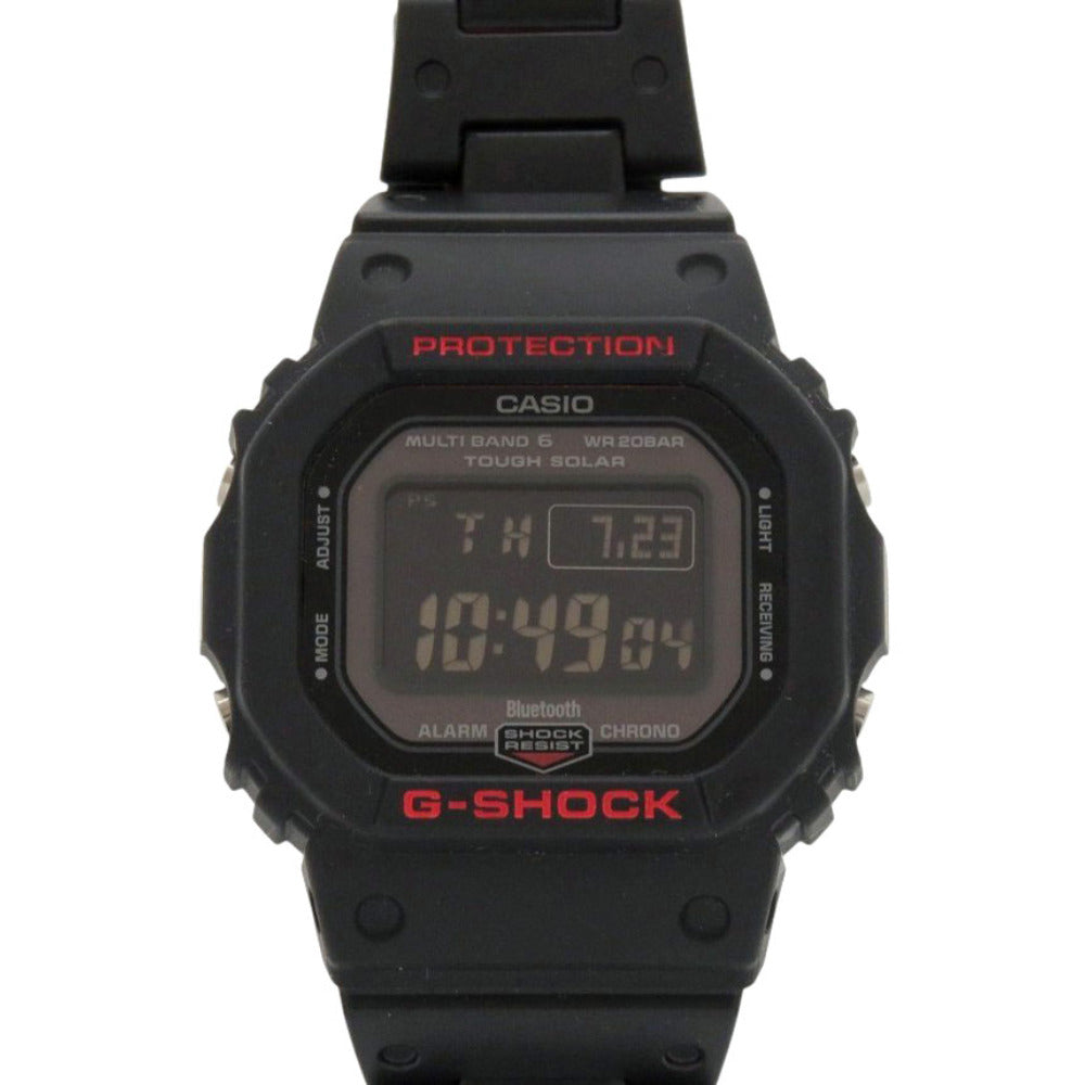 新品同様 カシオ G-SHOCK GW-B5600HR-1JF 樹脂 ブラック レッド タフソーラー デジタル 腕時計 黒 Gショック 0577【中古】CASIO