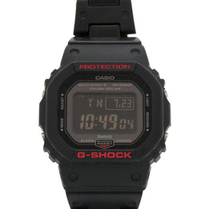 新品同様 カシオ G-SHOCK GW-B5600HR-1JF 樹脂 ブラック レッド タフソーラー デジタル 腕時計 黒 Gショック 0577【中古】CASIO