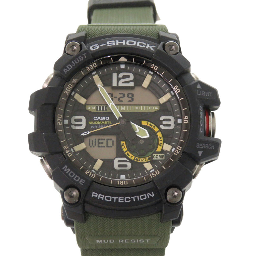 美品 カシオ G-SHOCK マッドマスター GG-1000-1A3JF 樹脂 SS ブラック カーキ クオーツ 腕時計 黒文字盤 Gショック 0578【中古】CASIO