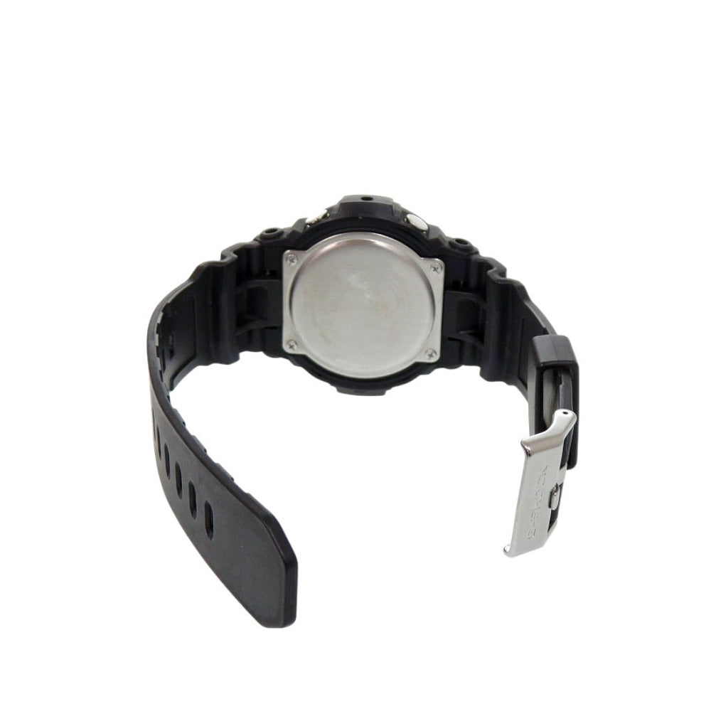 美品 カシオ G-SHOCK GAW-100B-1A2JF 樹脂 アルミ ブラック ブルー タフソーラー 腕時計 黒 Gショック 0579【中古】CASIO