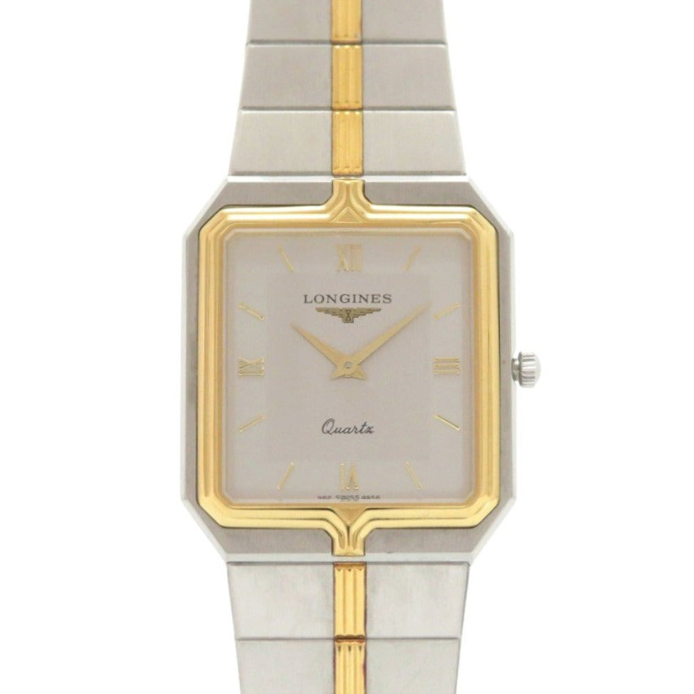 ロンジン フラッグシップ 962 4956 SS シルバー ゴールド クオーツ 腕時計 0581【中古】LONGINES