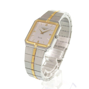 ロンジン フラッグシップ 962 4956 SS シルバー ゴールド クオーツ 腕時計 0581【中古】LONGINES
