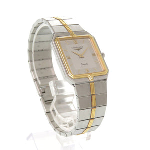 ロンジン フラッグシップ 962 4956 SS シルバー ゴールド クオーツ 腕時計 0581【中古】LONGINES