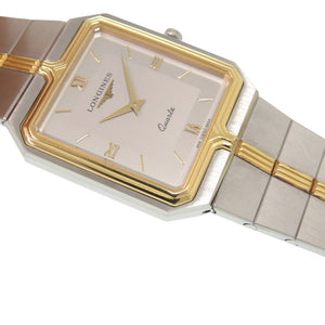 ロンジン フラッグシップ 962 4956 SS シルバー ゴールド クオーツ 腕時計 0581【中古】LONGINES