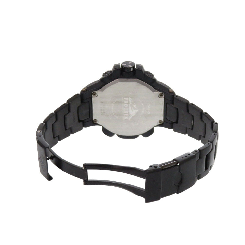 美品 カシオ プロトレック PRW-6000YT-1BJF タフソーラー ブラック ブルー 腕時計 チタン 黒 0583【中古】CASIO