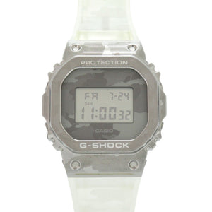 カシオ G-SHOCK GM-5600SCM-1JF Metal Covered カモフラージュ 迷彩柄 クオーツ デジタル 腕時計 SS 樹脂 グレー Gショック 0586【中古】CASIO