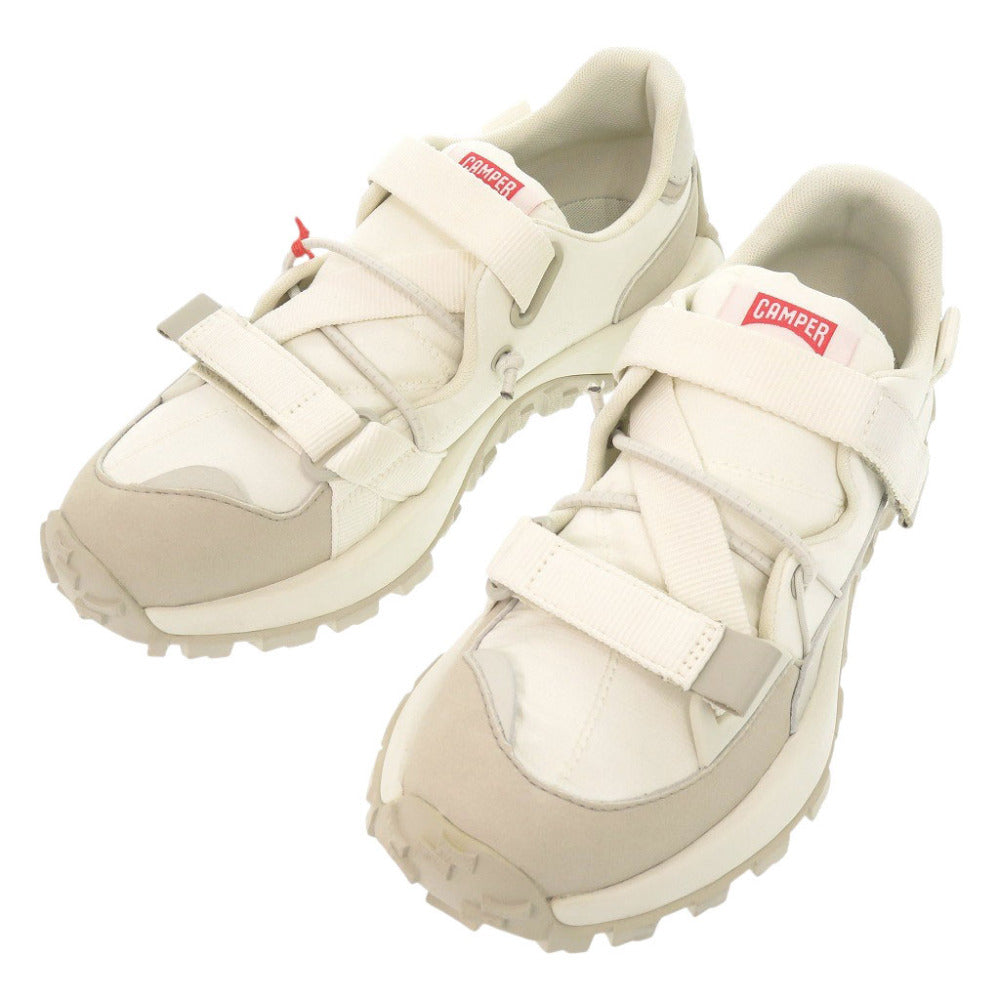 未使用 カンペール Drift Trail ドリフトトレイル サイズ40(25.5cm) スエード レザー ラバー ホワイト スニーカー 0614【中古】CAMPER