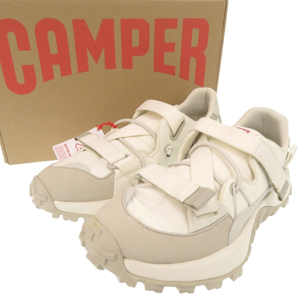 未使用 カンペール Drift Trail ドリフトトレイル サイズ40(25.5cm) スエード レザー ラバー ホワイト スニーカー 0614【中古】CAMPER