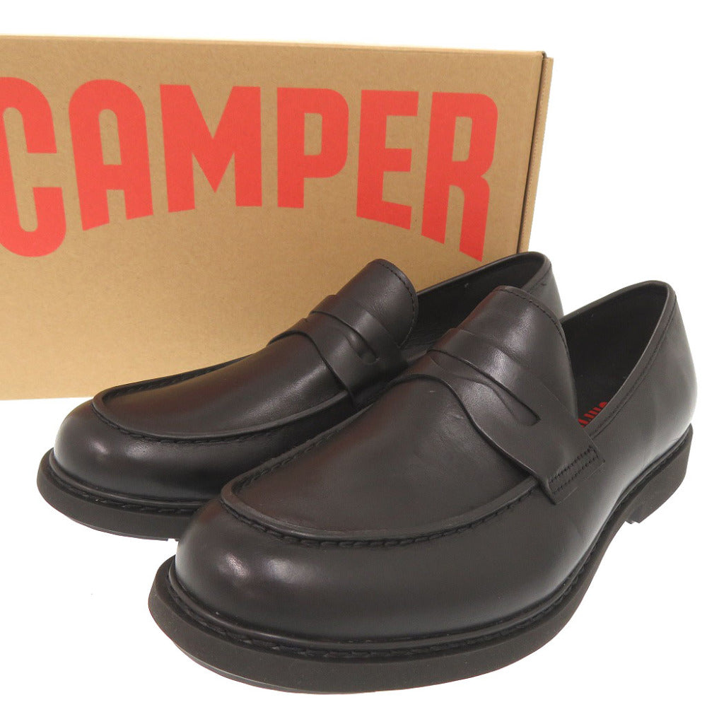 未使用 カンペール Neuman ニューマン サイズ42(27cm) K100268 レザー ブラック ローファー 黒 0620【中古】CAMPER メンズ