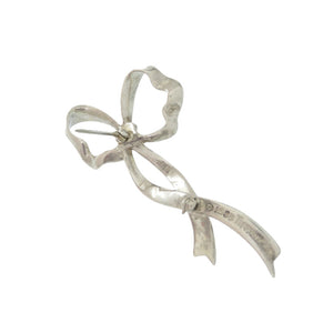 ティファニー リボン ブローチ シルバー925 シルバー 0632【中古】TIFFANY&Co.