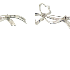 ティファニー リボン ブローチ シルバー925 シルバー 0632【中古】TIFFANY&Co.