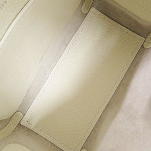美品 デルボー クールボックス ミニ 2WAY レザー ホワイト ハンドバッグ 白 0638【中古】DELVAUX