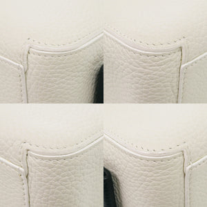 美品 デルボー クールボックス ミニ 2WAY レザー ホワイト ハンドバッグ 白 0638【中古】DELVAUX
