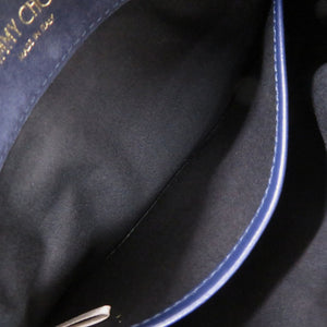 未使用 ジミーチュウ ATHINI スウェード ネイビー ショルダーバッグ 0644【中古】JIMMY CHOO