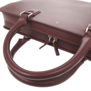 美品 モンブラン レザー ボルドー 2WAY ビジネスバッグ ブリーフケース 0696【中古】MONTBLANC メンズ
