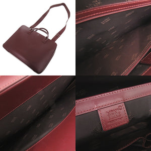 美品 モンブラン レザー ボルドー 2WAY ビジネスバッグ ブリーフケース 0696【中古】MONTBLANC メンズ