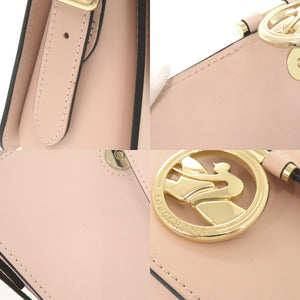 新品同様 ロンシャン ボックストロット レザー ピンク ショルダーバッグ 0711【中古】Longchamp