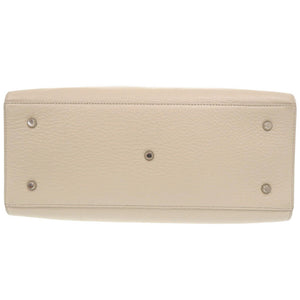 美品 アニエスベー レザー ベージュ 2WAY トートバッグ 0760【中古】agnes b.