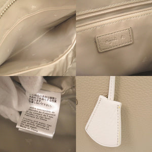 美品 アニエスベー レザー ベージュ 2WAY トートバッグ 0760【中古】agnes b.