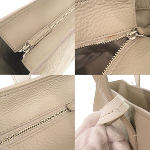 美品 アニエスベー レザー ベージュ 2WAY トートバッグ 0760【中古】agnes b.