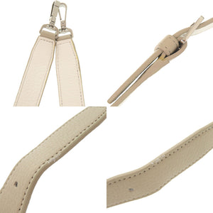 美品 アニエスベー レザー ベージュ 2WAY トートバッグ 0760【中古】agnes b.